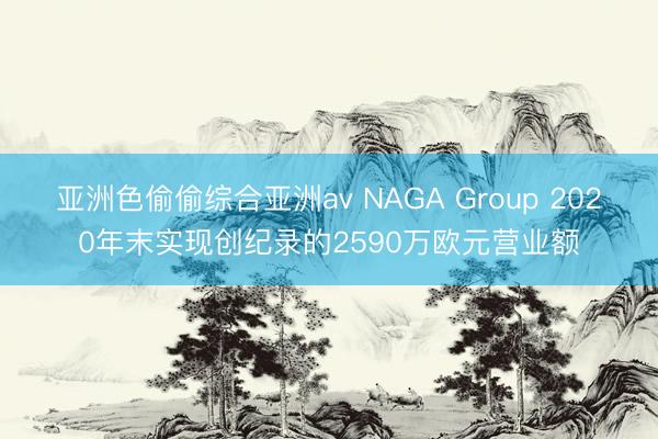 亚洲色偷偷综合亚洲av NAGA Group 2020年末实现创纪录的2590万欧元营业额