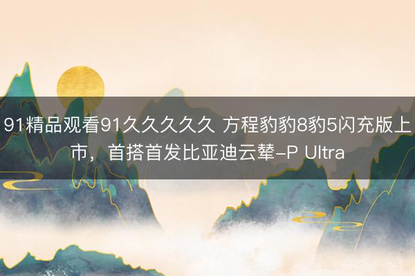 91精品观看91久久久久久 方程豹豹8豹5闪充版上市，首搭首发比亚迪云辇-P Ultra