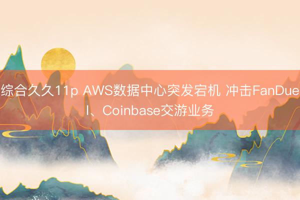 综合久久11p AWS数据中心突发宕机 冲击FanDuel、Coinbase交游业务